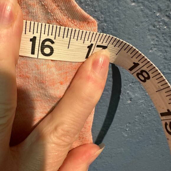 Victoria's Secret PINK XS tank peach tie dye workout twist racerback open back - Picture 6 of 7